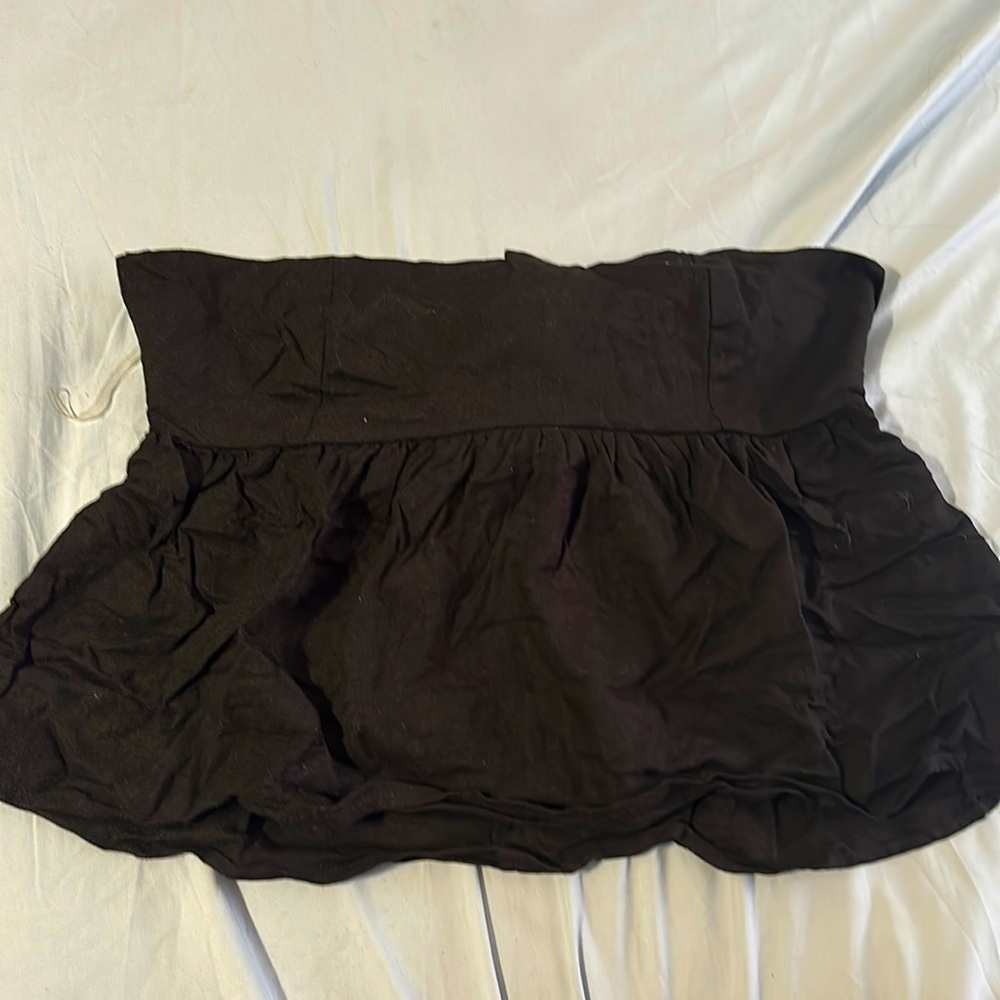 Pacsun LA Hearts Black Strapless Peplum Top